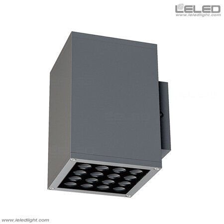 Bright Square LED Outdoor Wall Lamp Up and Down Light On Two Sides