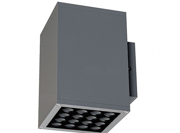 Bright Square LED Outdoor Wall Lamp Up and Down Light On Two Sides