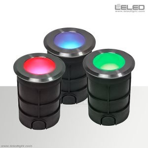 Color changing rgb led recessed lighting for outdoor inground or underground
