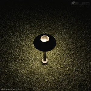Ground mounted mushroom shape led lawn lights with color changing rgb dmx for garden patio yard